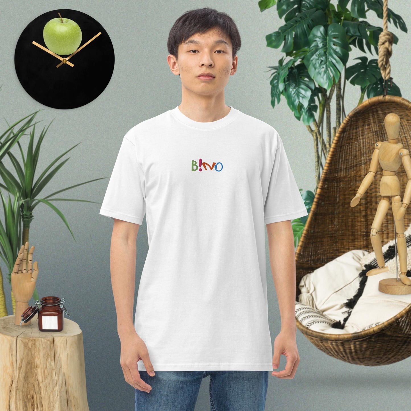 Men’s Bino premium heavyweight tee