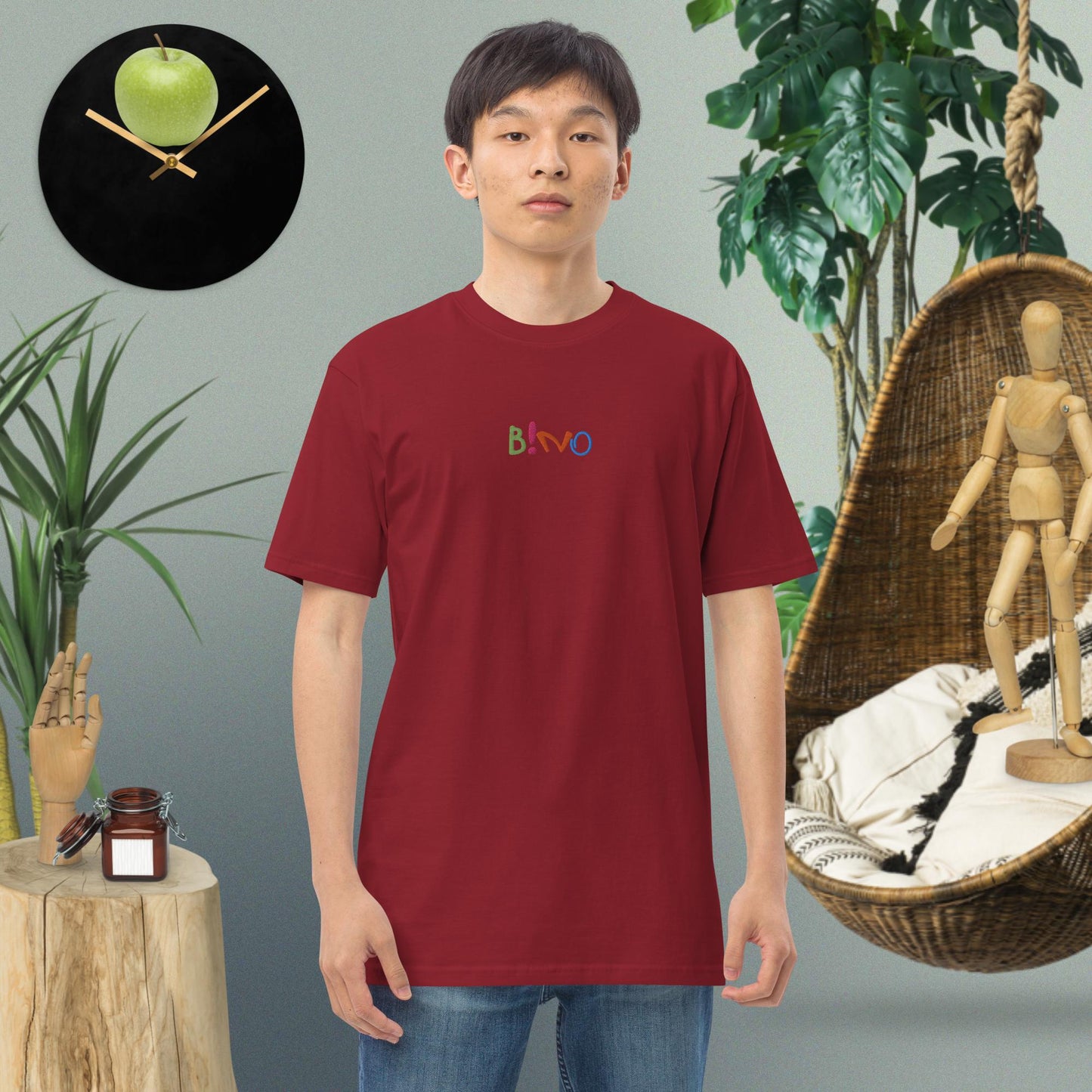 Men’s Bino premium heavyweight tee