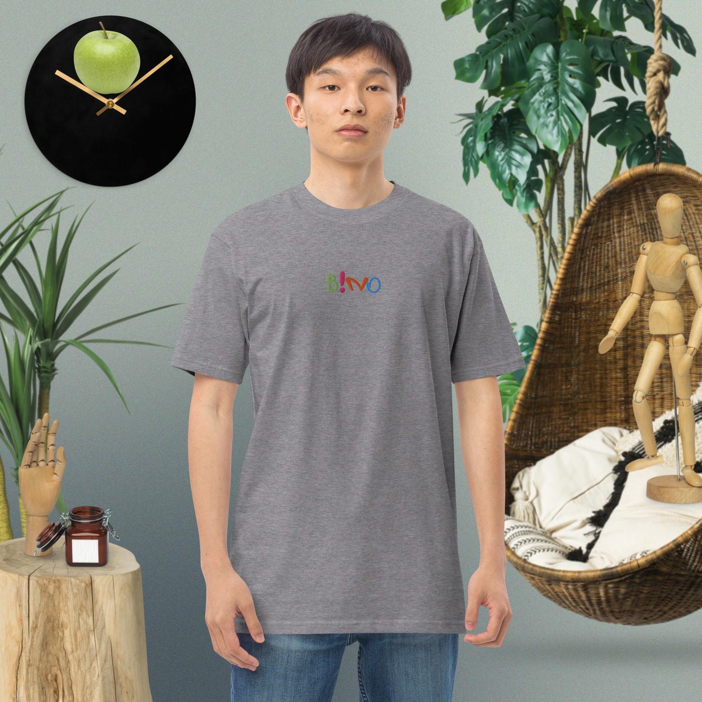 Men’s Bino premium heavyweight tee