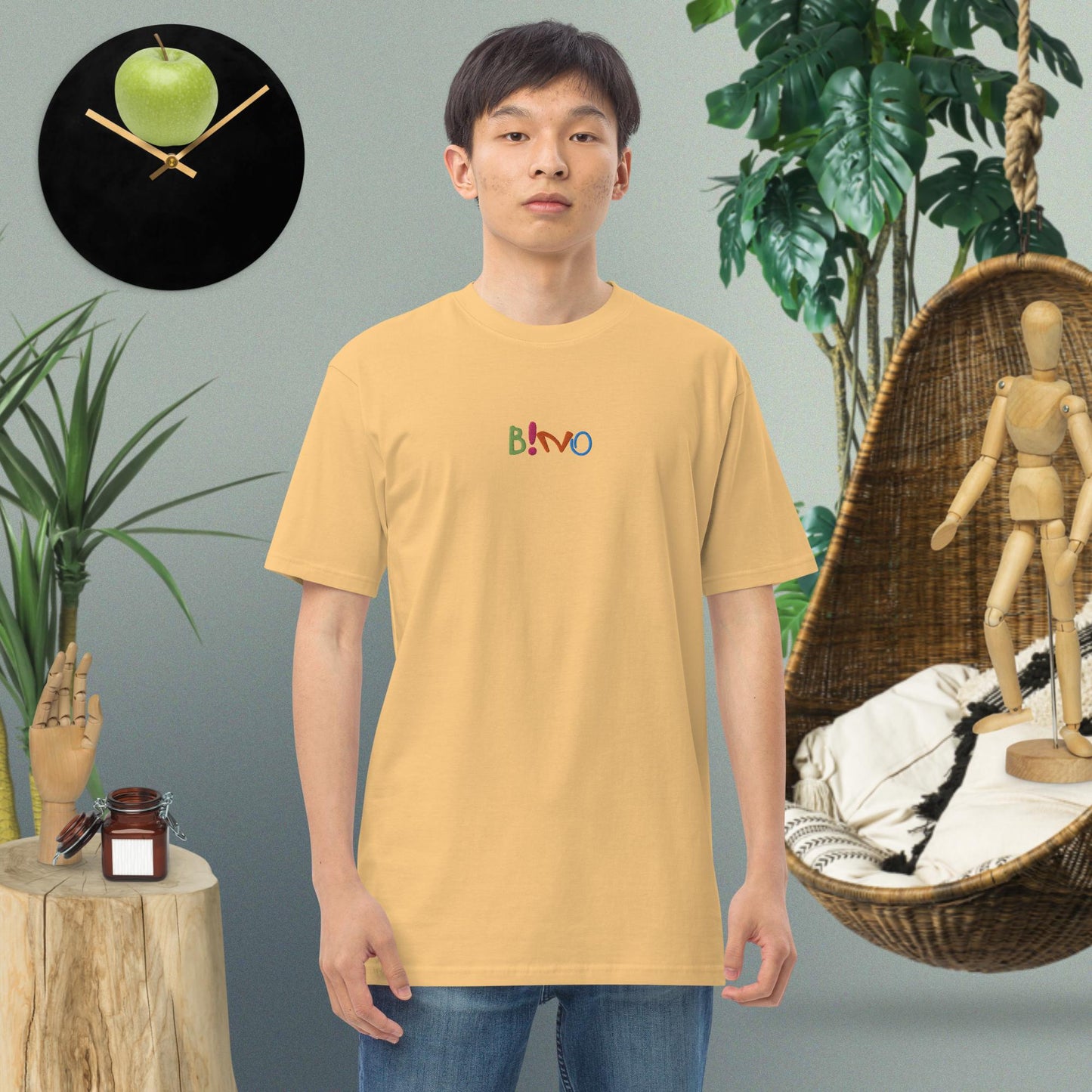 Men’s Bino premium heavyweight tee